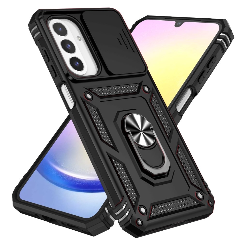 Funda híbrida Ring y Protector Cámara Samsung Galaxy A26 Negro