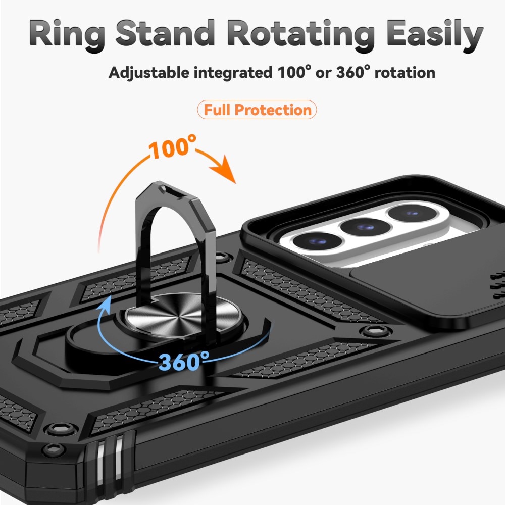 Funda híbrida Ring y Protector Cámara Samsung Galaxy A26 Negro