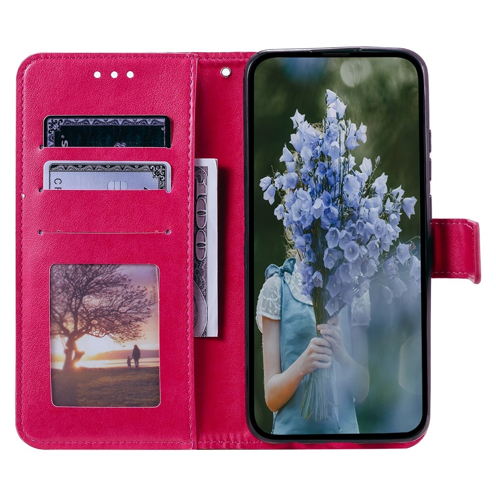 Funda de Cuero Mandala Samsung Galaxy A26 Cerise