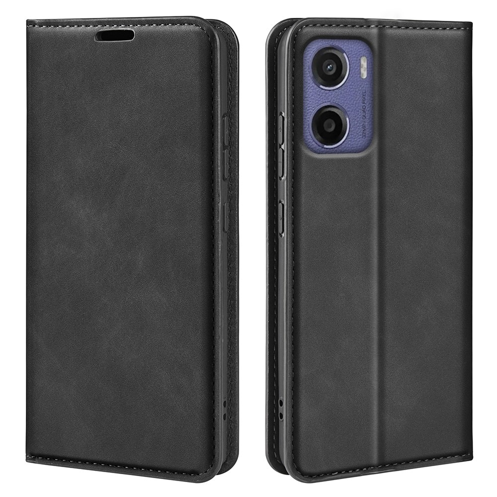 Funda delgada cartera Motorola Moto E15 negro