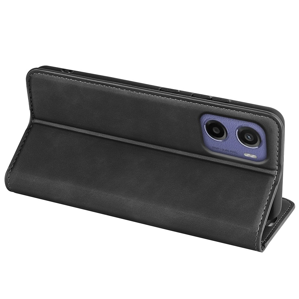 Funda delgada cartera Motorola Moto E15 negro