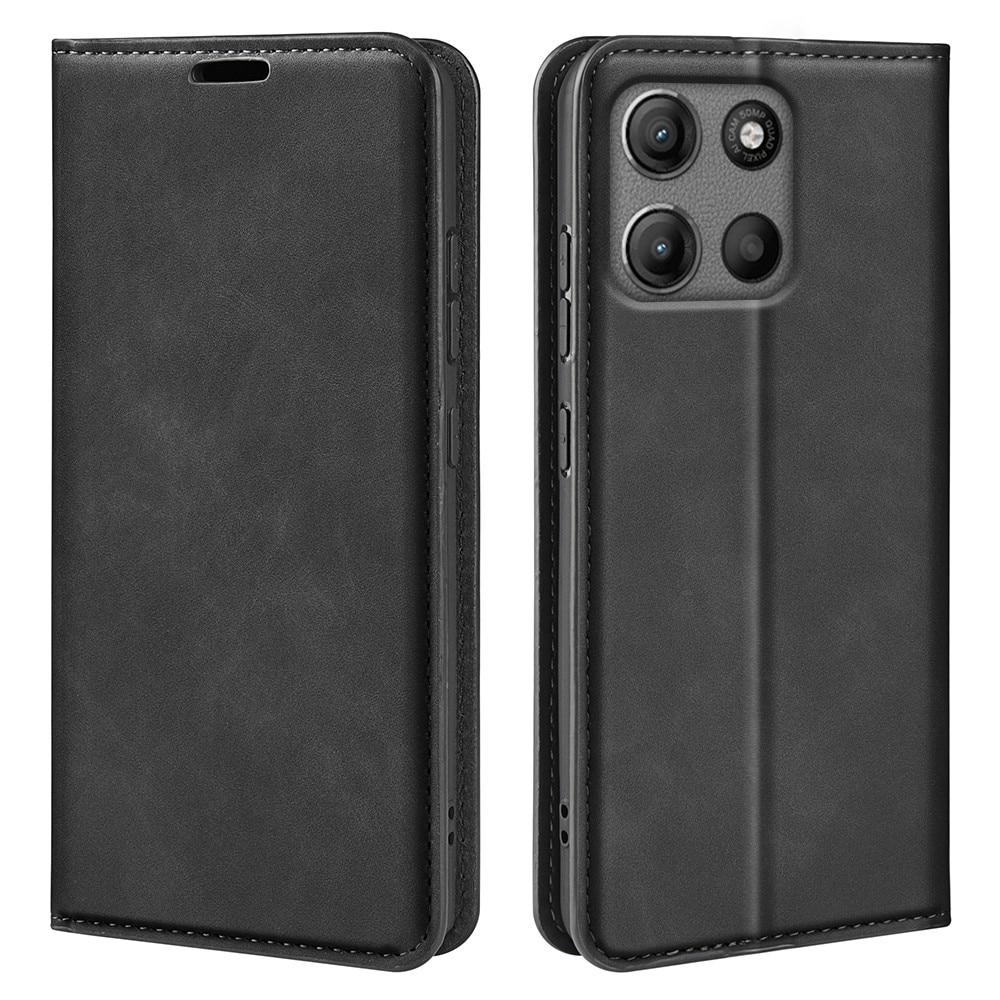 Funda delgada cartera Motorola Moto G15 negro