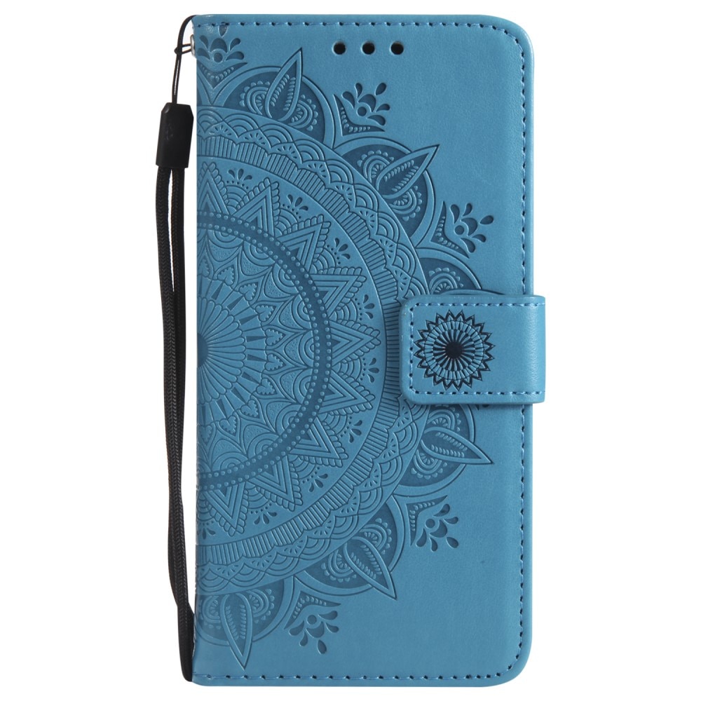 Funda de Cuero Mandala iPhone 16e Azul