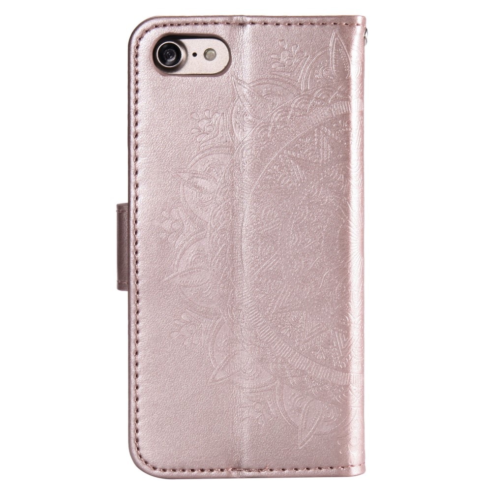 Funda de Cuero Mandala iPhone 16e Oro rosa