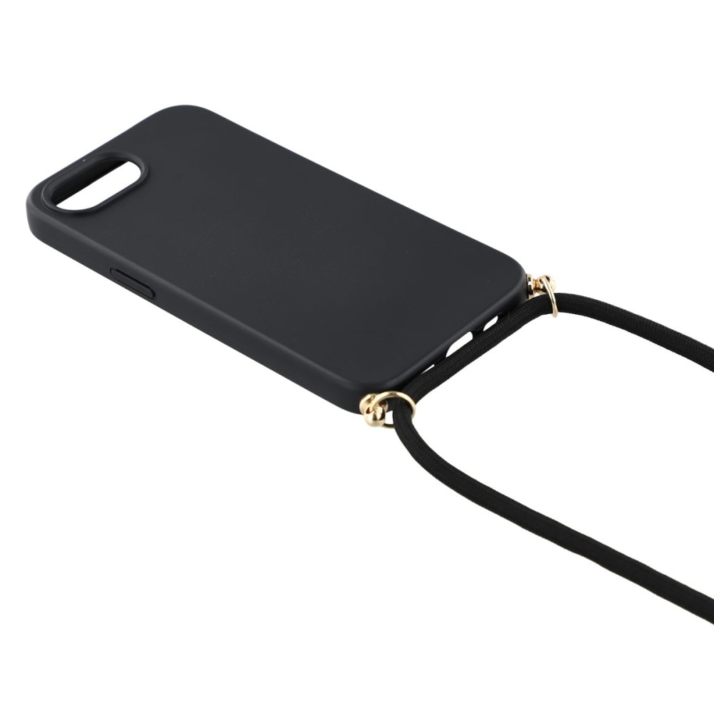 Funda con correa colgante iPhone 16e negro