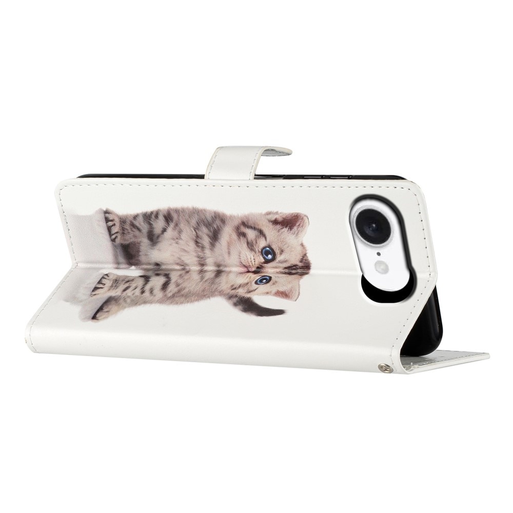 Funda cartera iPhone 16e gatito