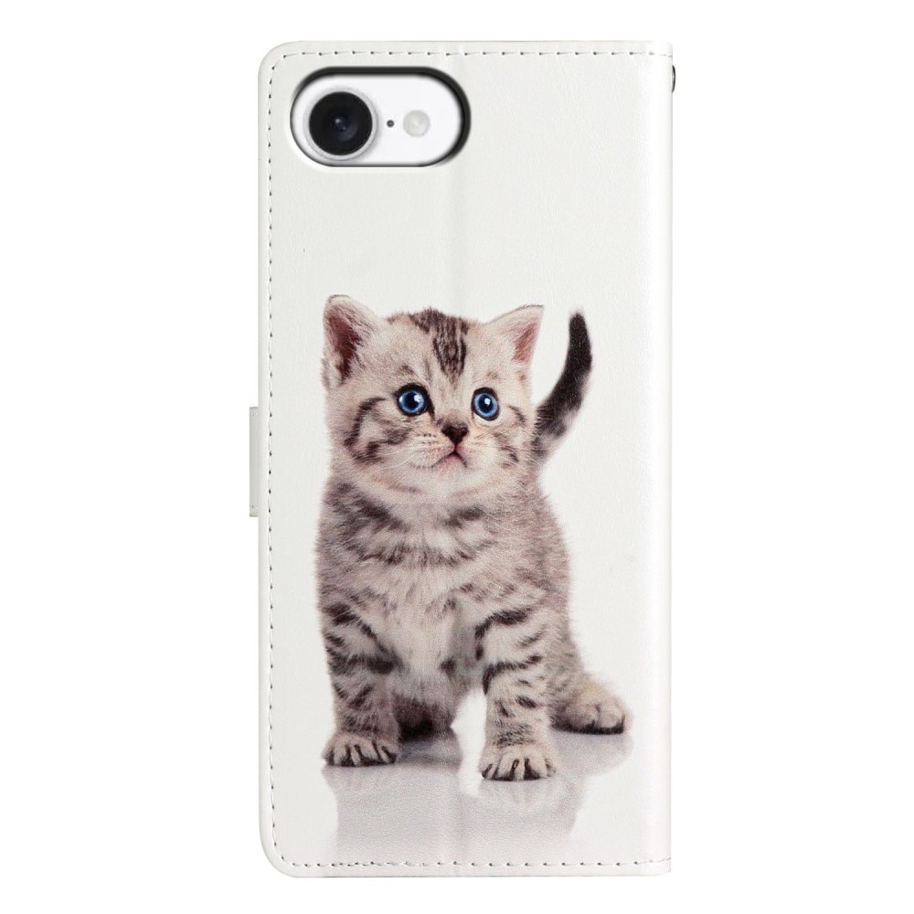 Funda cartera iPhone 16e gatito