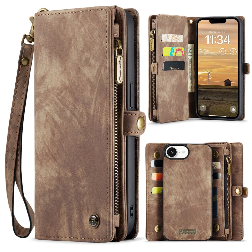 Cartera Multi-Slot iPhone 16e Marrón