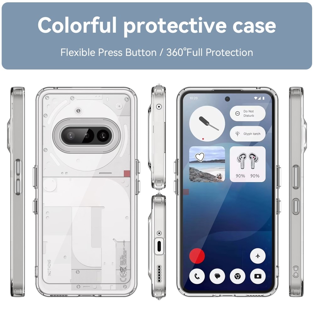 Funda híbrida para Nothing Phone 3a transparente