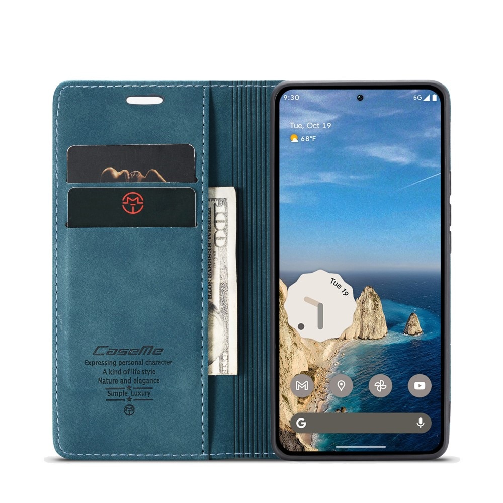 Funda delgada con solapa Google Pixel 9a Azul