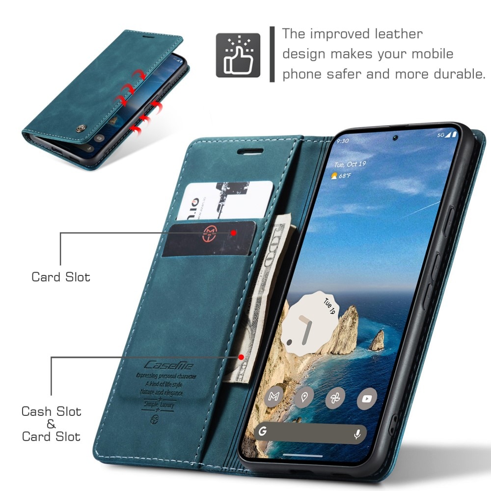 Funda delgada con solapa Google Pixel 9a Azul