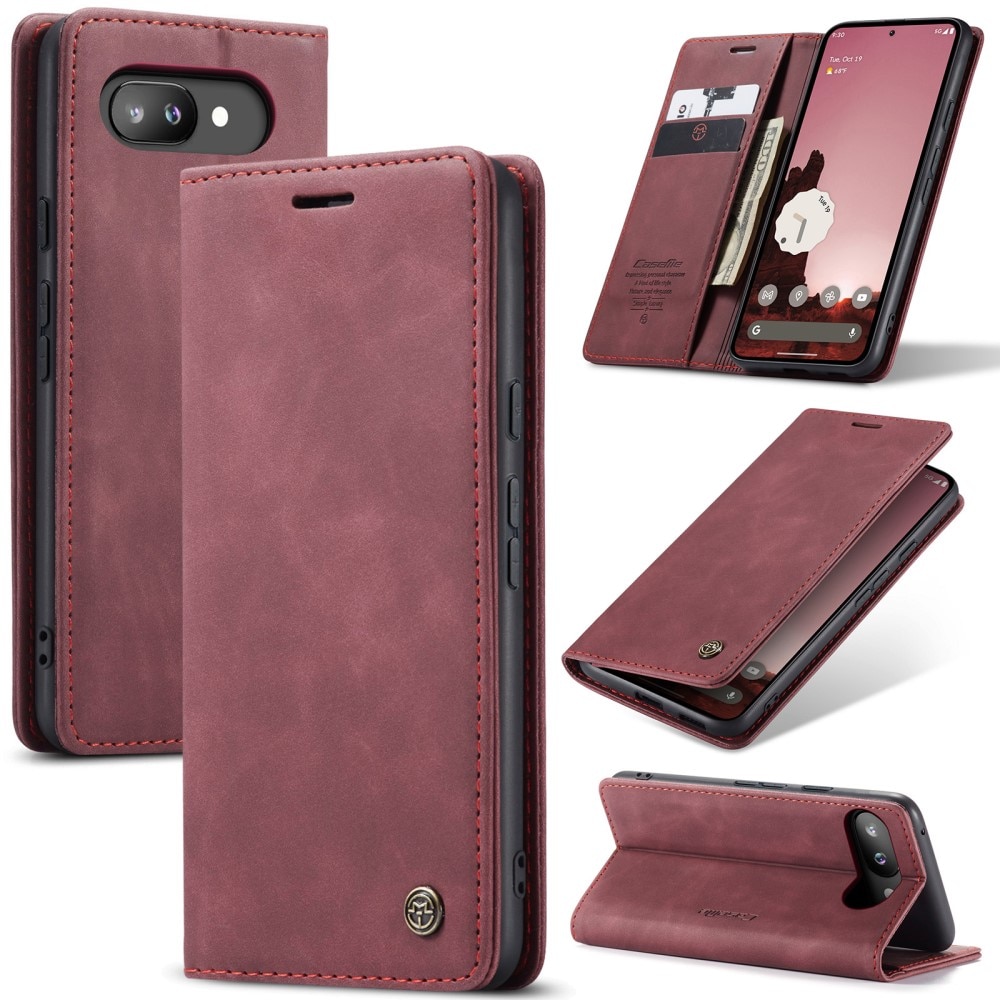 Funda delgada con solapa Google Pixel 9a Rojo