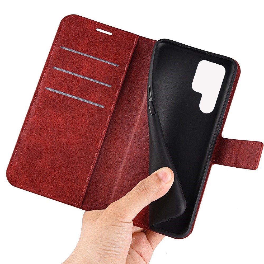 Cartera Leather Wallet Samsung Galaxy S23 Ultra Red