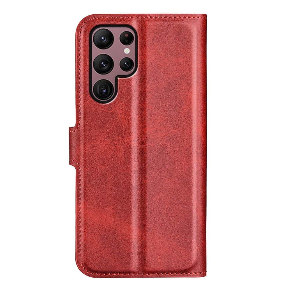 Cartera Leather Wallet Samsung Galaxy S23 Ultra Red