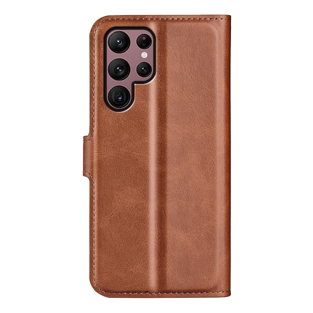 Cartera Leather Wallet Samsung Galaxy S23 Ultra Brown