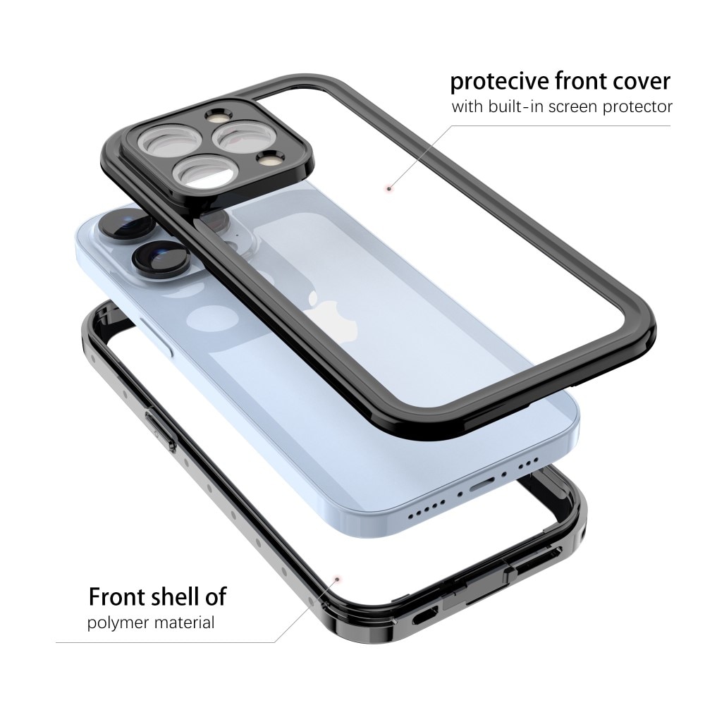 Funda Híbrida Impermeable iPhone 14 Pro transparente