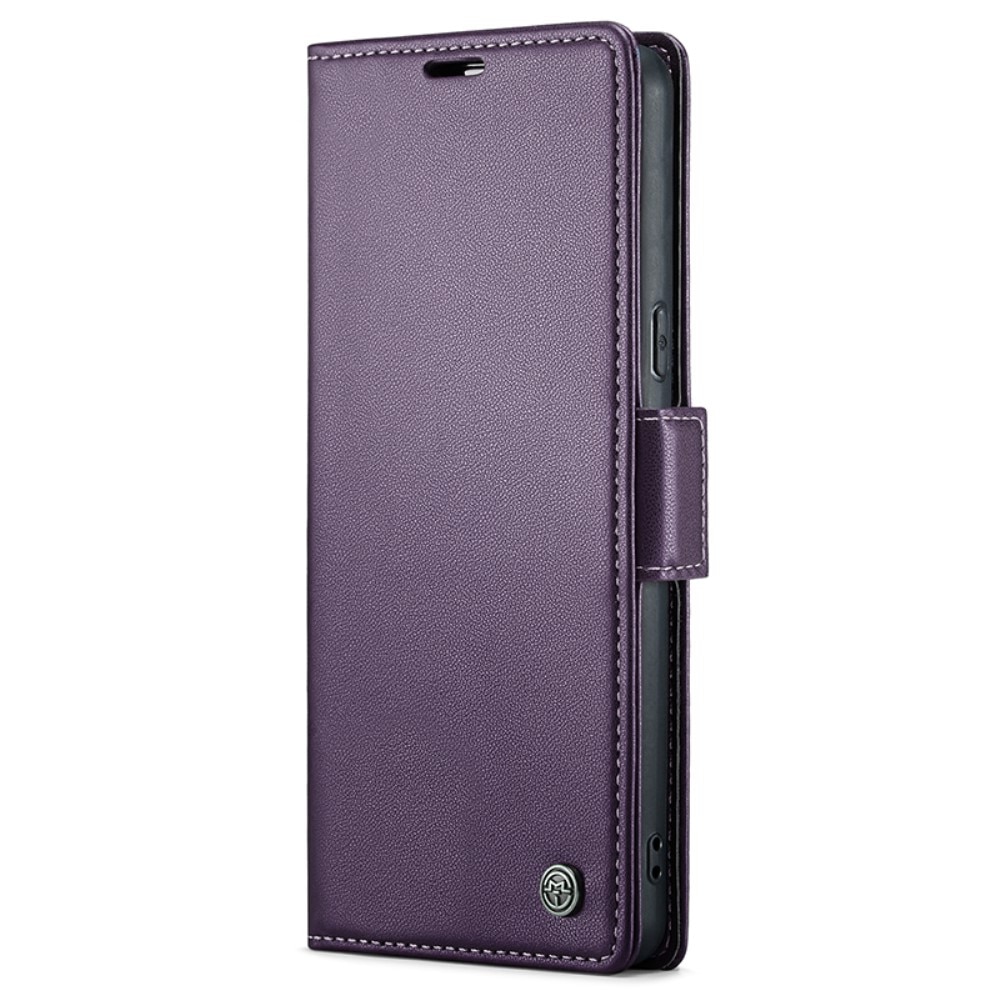 Funda delgada con solapa anti-RFID Google Pixel 8 Púrpura