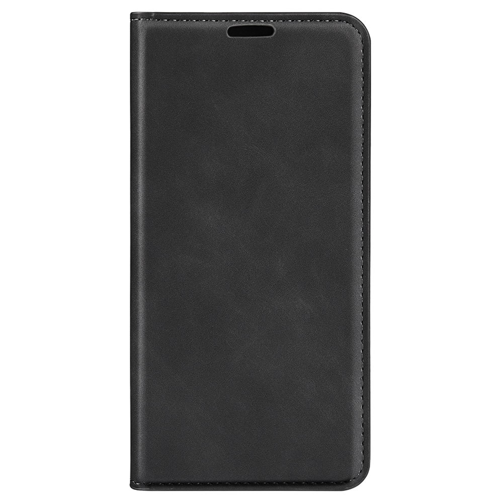 Funda delgada cartera iPhone 15 negro