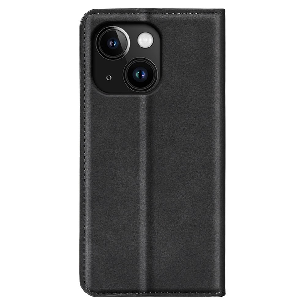 Funda delgada cartera iPhone 15 negro