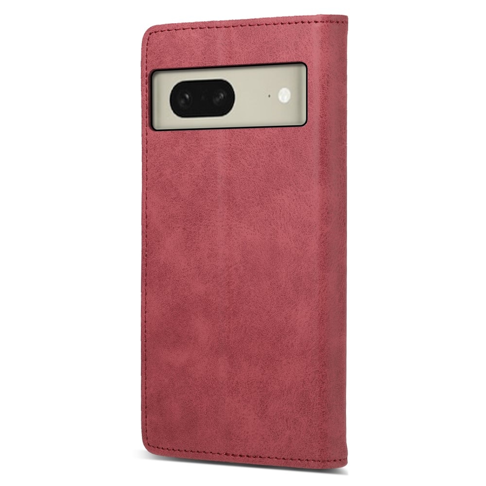 RFID Funda delgada cartera Google Pixel 8 rojo