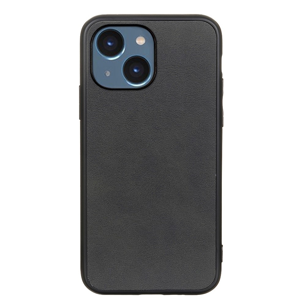 Funda de cuero iPhone 15 negro