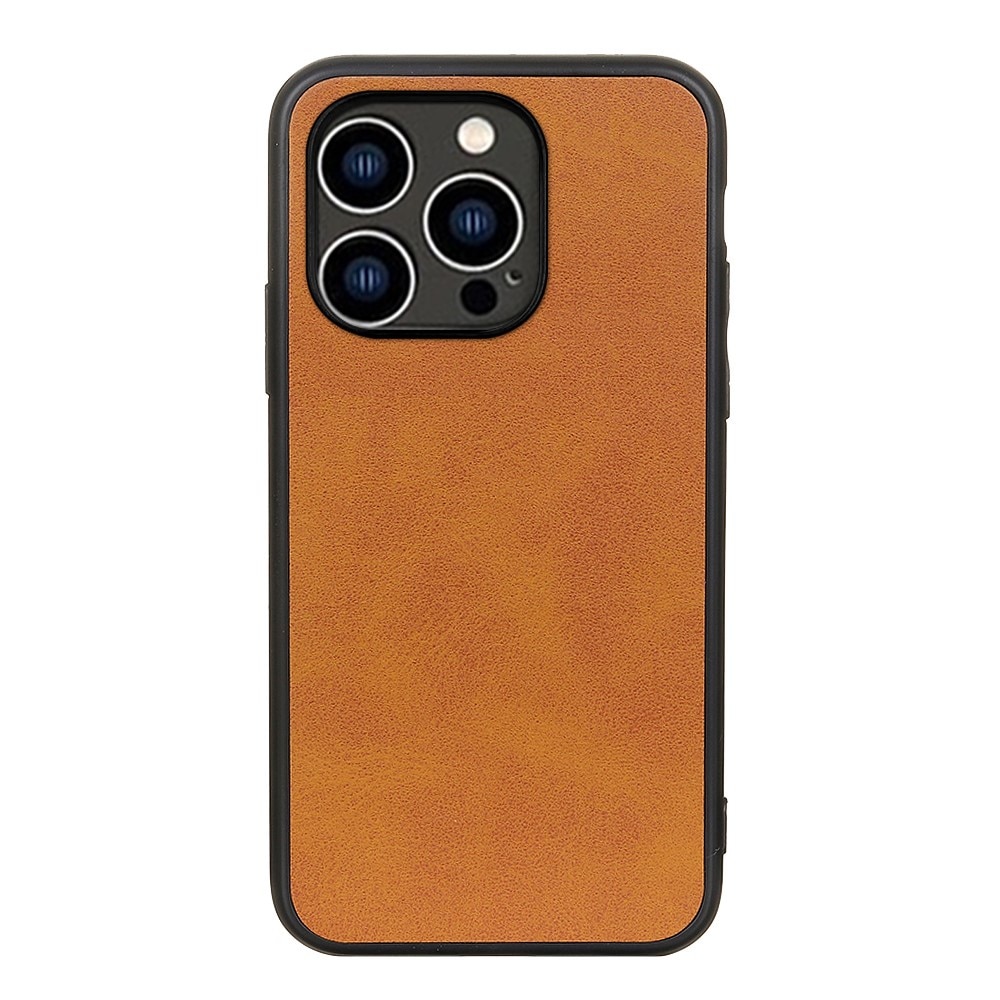 Funda de cuero iPhone 15 Pro Max marrón