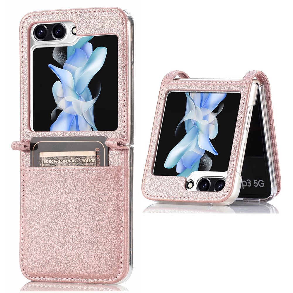 Cartera Slim Card Wallet Samsung Galaxy Z Flip 6 rosado