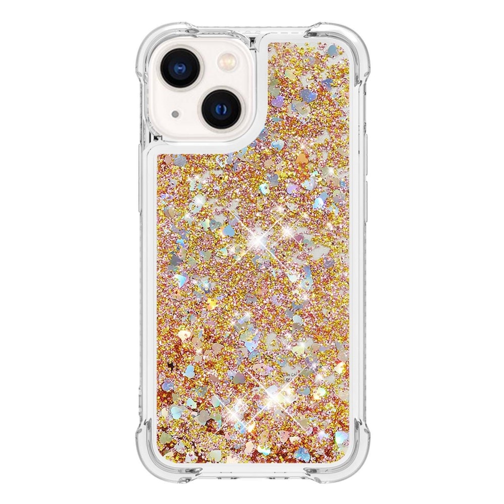 Funda Glitter Powder TPU iPhone 15 oro