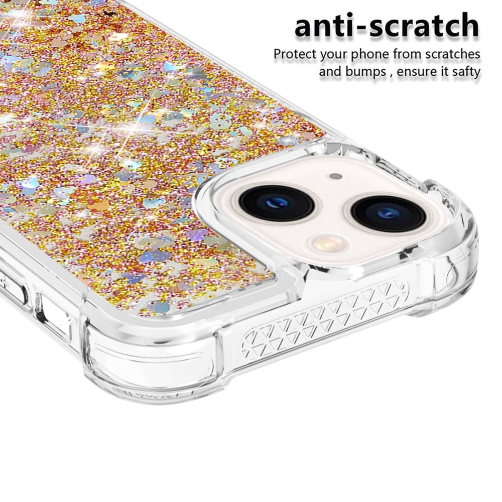 Funda Glitter Powder TPU iPhone 15 oro