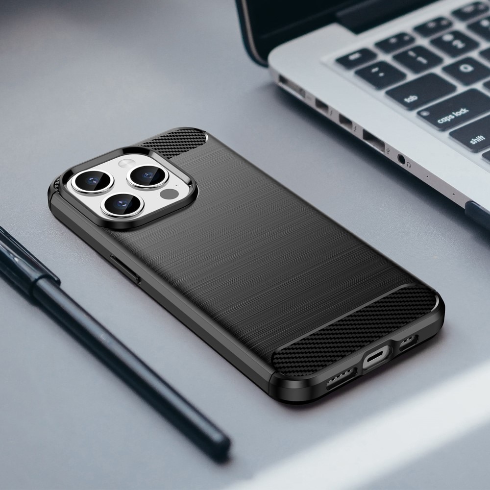 Funda TPU Brushed iPhone 15 Pro Black