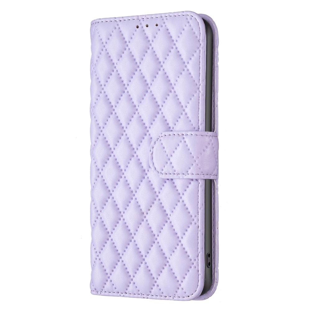 Funda acolchada con solapa iPhone 15, violeta