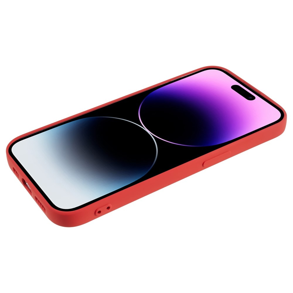 Funda TPU resistente a los golpes iPhone 15 Pro Max Rojo