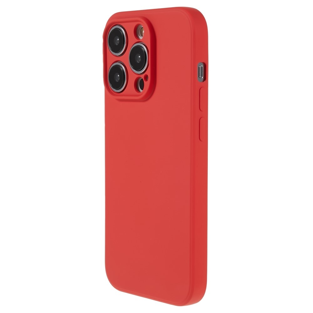 Funda TPU resistente a los golpes iPhone 15 Pro Rojo