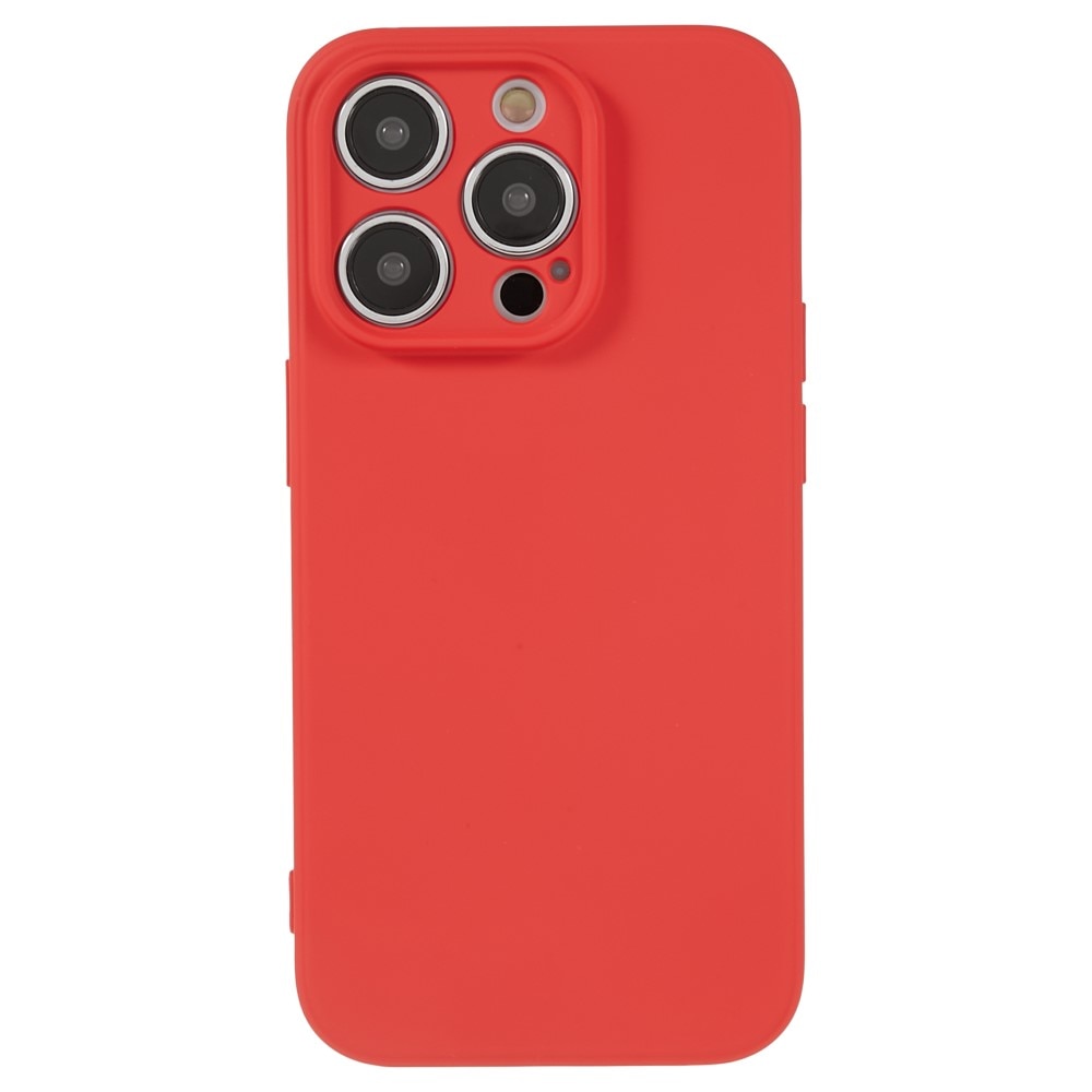 Funda TPU resistente a los golpes iPhone 15 Pro Rojo