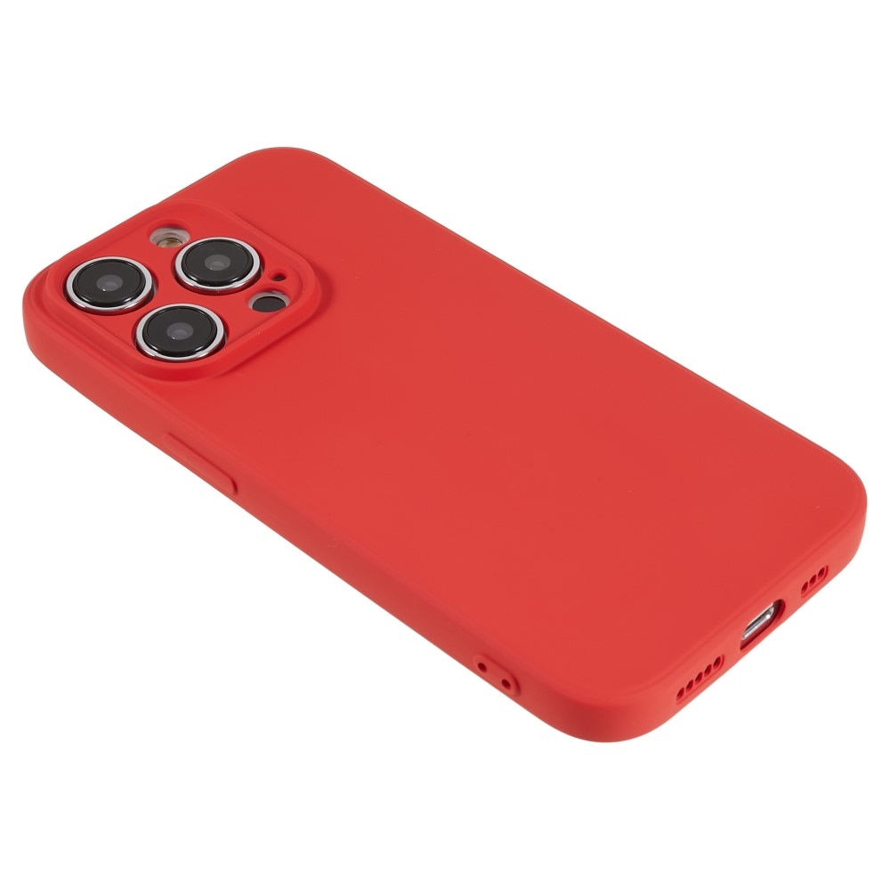 Funda TPU resistente a los golpes iPhone 15 Pro Rojo