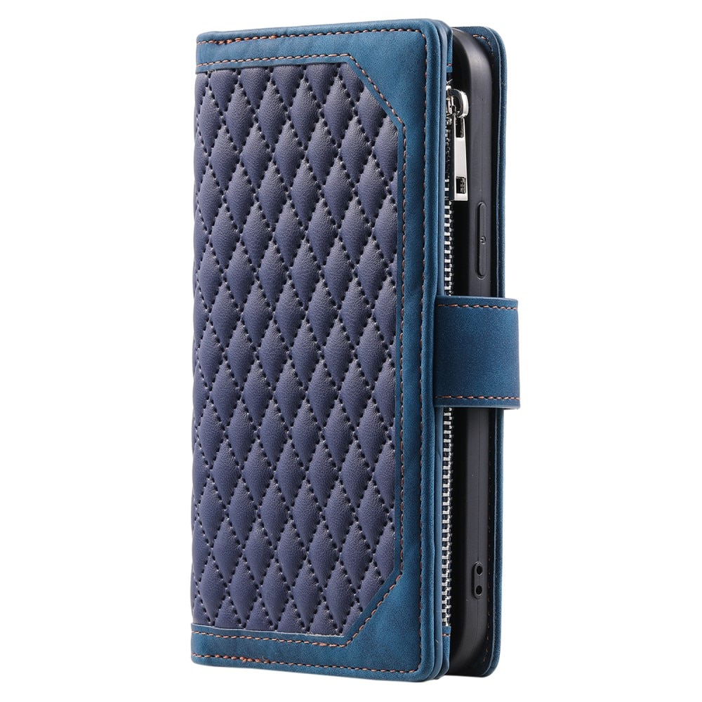 Funda acolchada tipo billetera iPhone 15 Azul