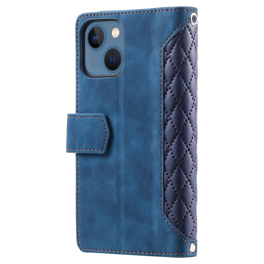 Funda acolchada tipo billetera iPhone 15 Azul