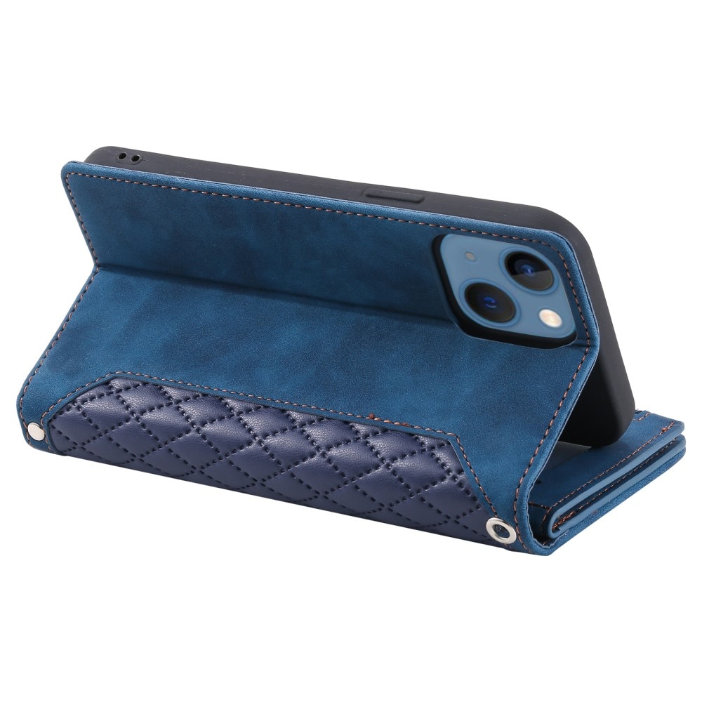 Funda acolchada tipo billetera iPhone 15 Azul