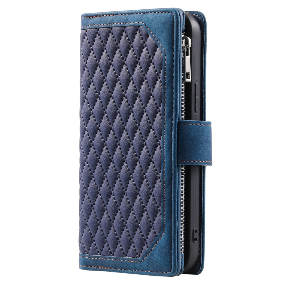 Funda acolchada tipo billetera iPhone 15 Pro Azul