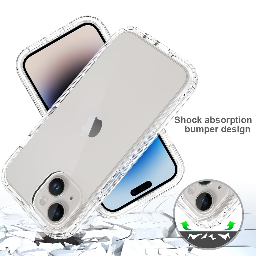 Funda con cobertura total iPhone 15 Pro transparente - Comprar online