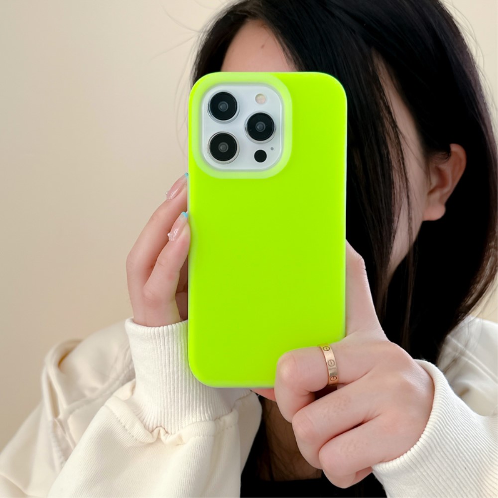 Funda de silicona verde DECODED iPhone 15 Plus - Funda de teléfono