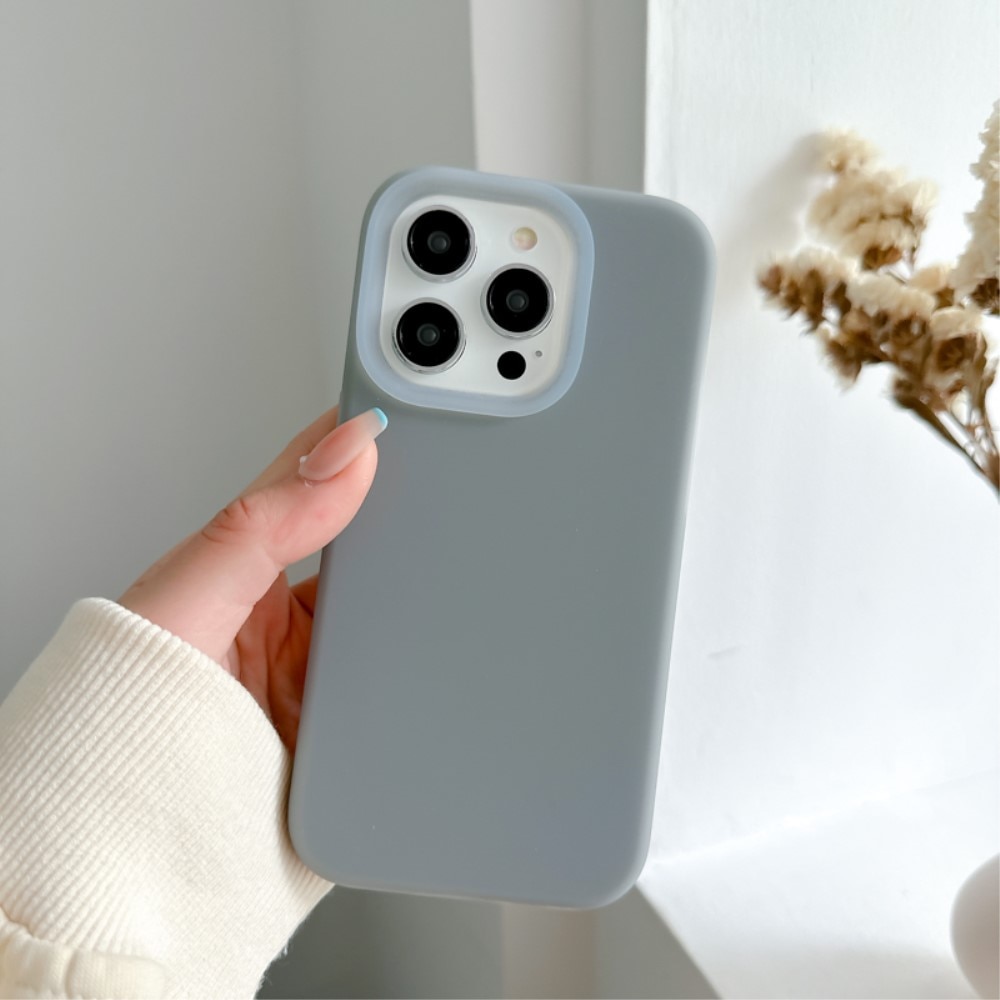 Funda de silicona Jelly iPhone 15 Pro gris