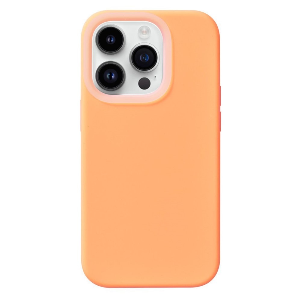 Funda de silicona Jelly iPhone 15 Pro naranja