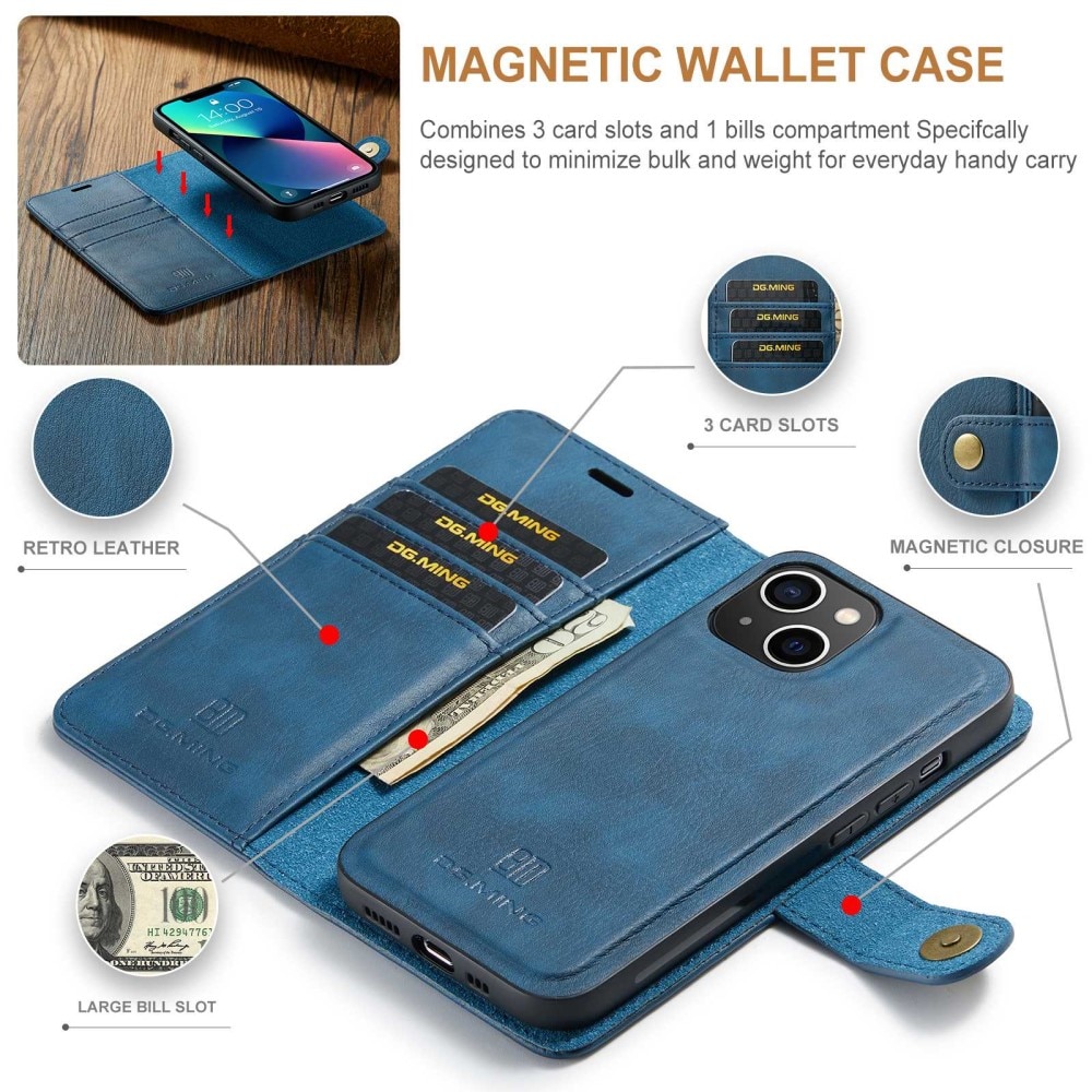 Cartera Magnet Wallet iPhone 15 Blue