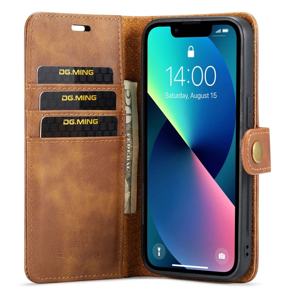 Cartera Magnet Wallet iPhone 15 Cognac