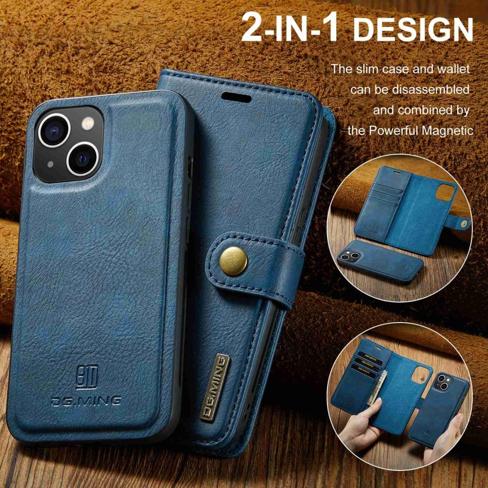 Cartera Magnet Wallet iPhone 15 Plus Blue