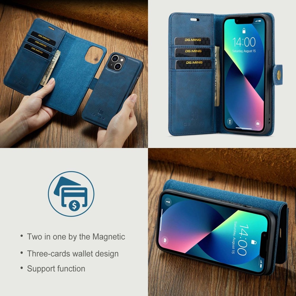 Cartera Magnet Wallet iPhone 15 Plus Blue