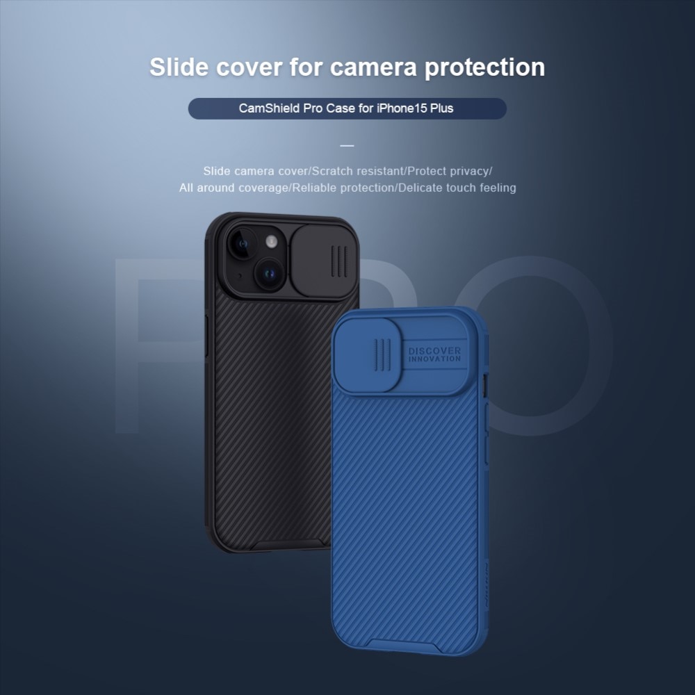 Funda CamShield iPhone 15 negro