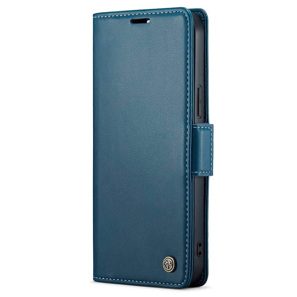 Funda delgada con solapa anti-RFID iPhone 15 Pro Max Azul