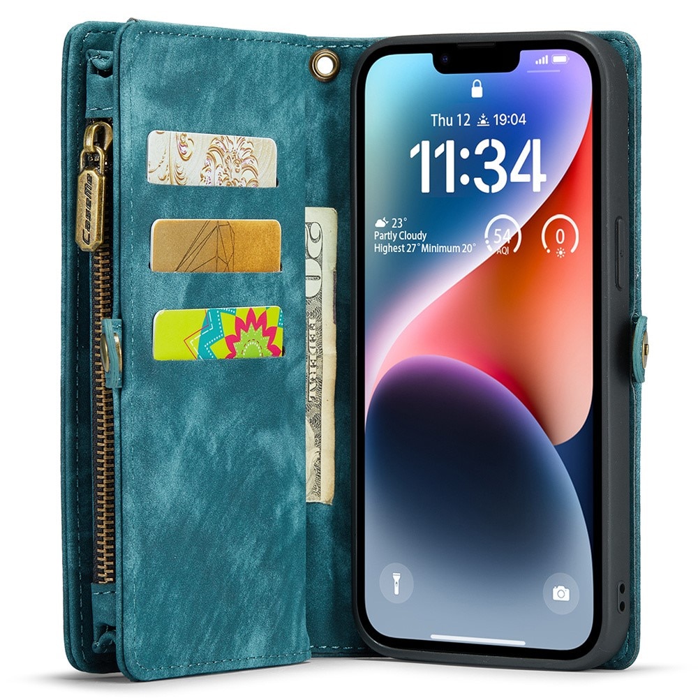 Cartera Multi-Slot iPhone 15 Pro Max azul